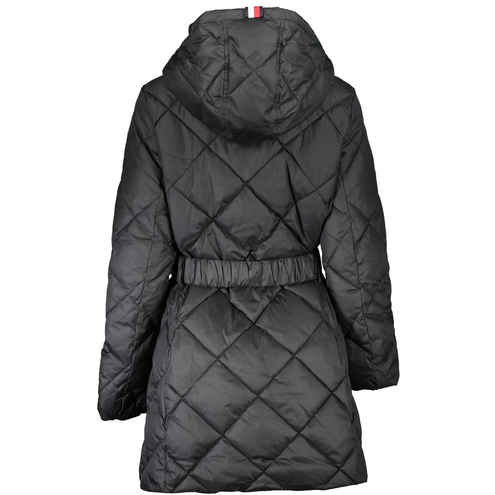 Tommy Hilfiger Schwarze Polyesterjacken und -mäntel