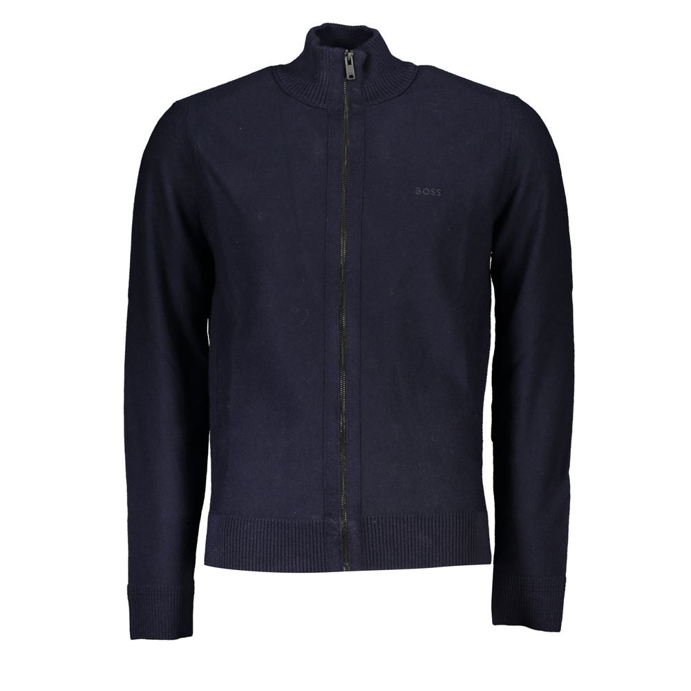 Hugo Boss – Blauer Polyamidpullover