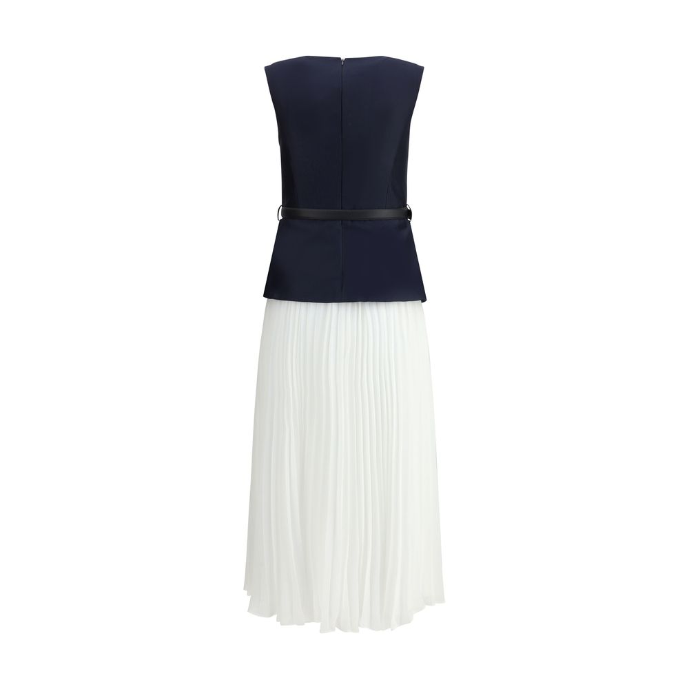 Self-Portrait Pleated midi Dress