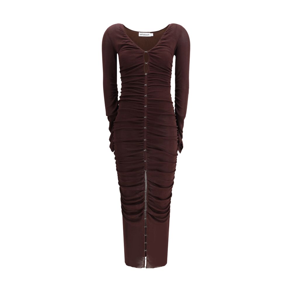 Drapiertes Strickkleid von Self-Portrait