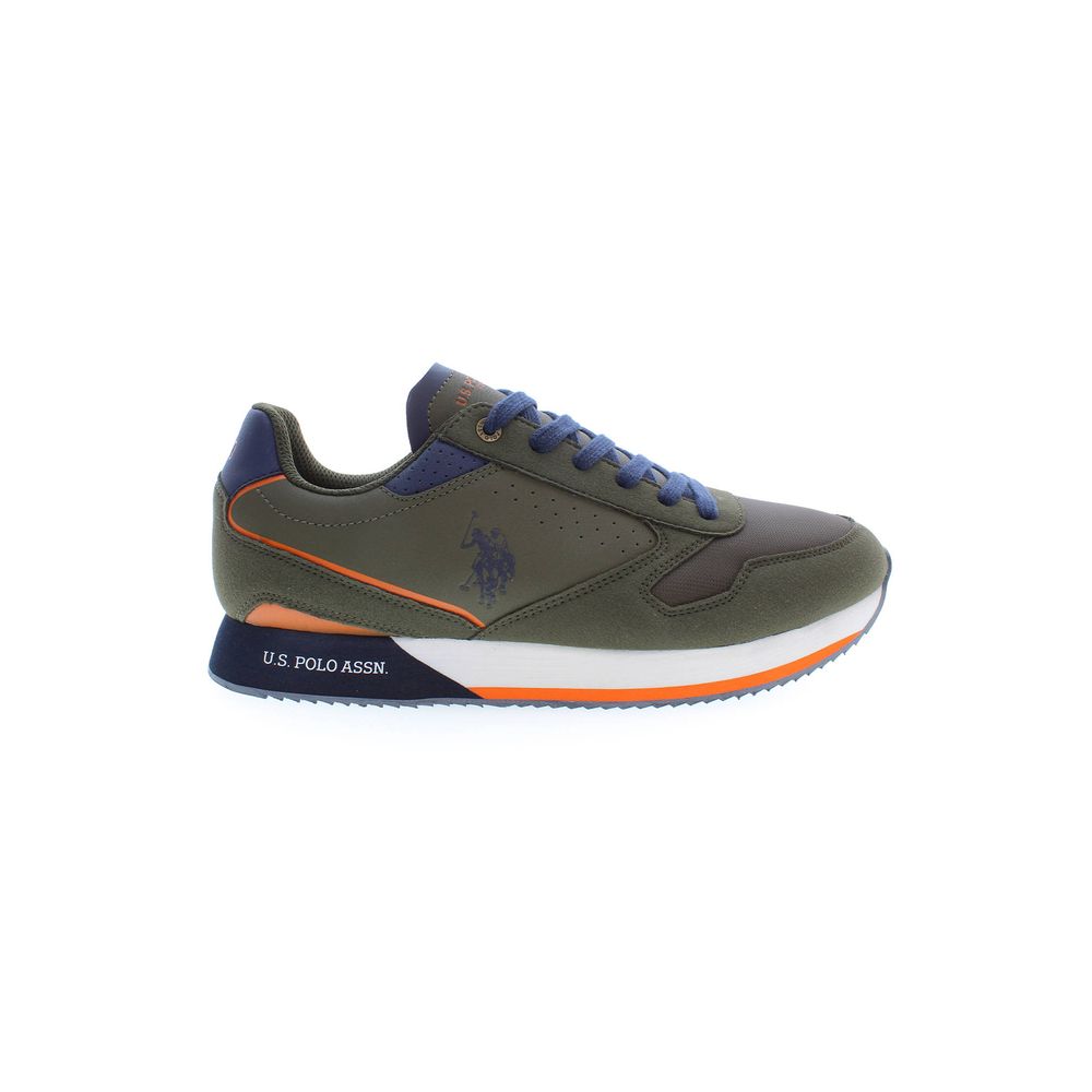 US POLO ASSN. Grüner Polyester-Sneaker