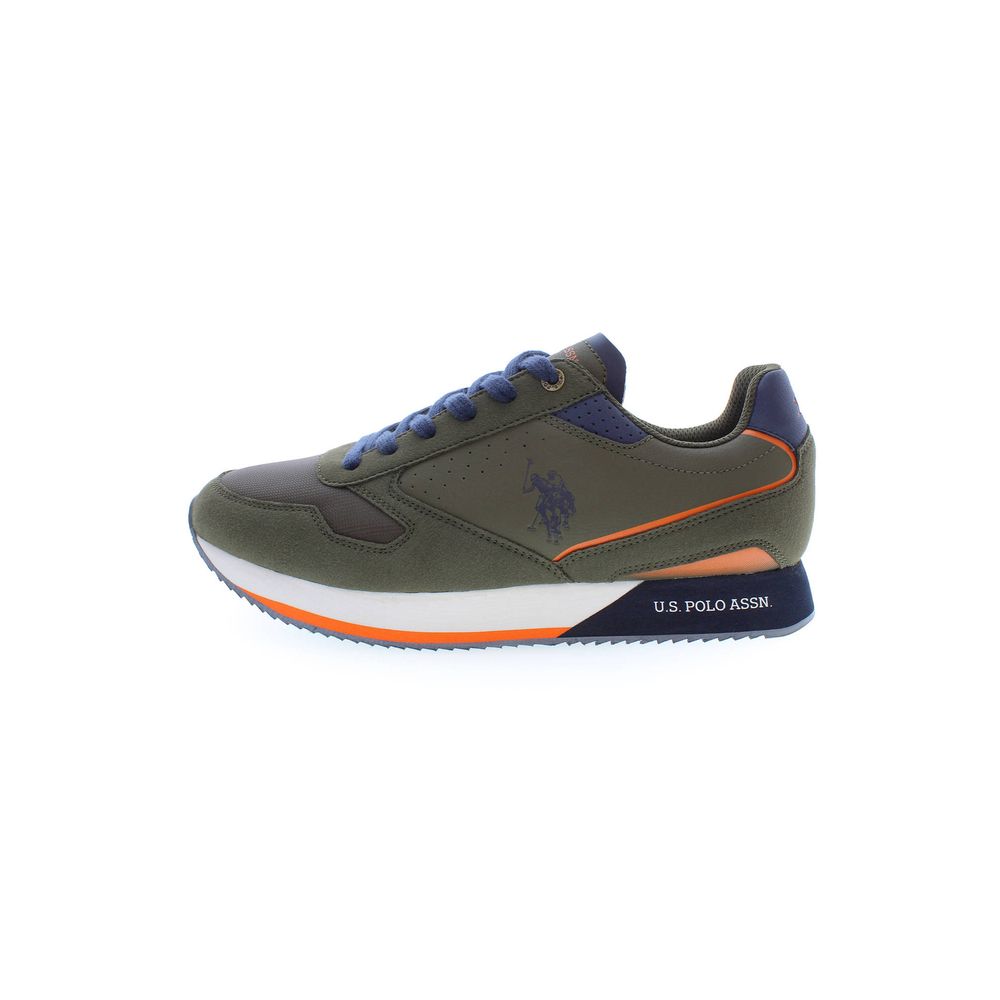 US POLO ASSN. Grüner Polyester-Sneaker