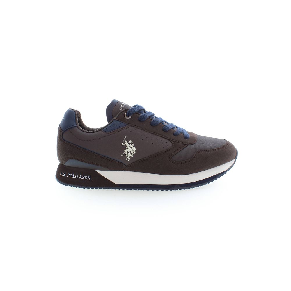 US POLO ASSN. Brauner Polyester-Sneaker