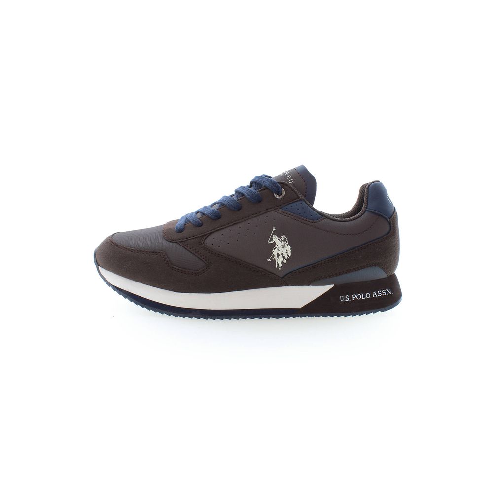 US POLO ASSN. Brauner Polyester-Sneaker