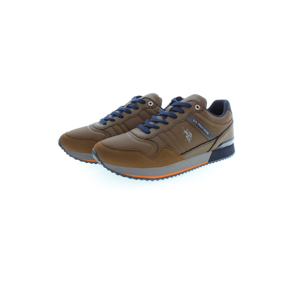 US POLO ASSN. Brauner Polyester-Sneaker