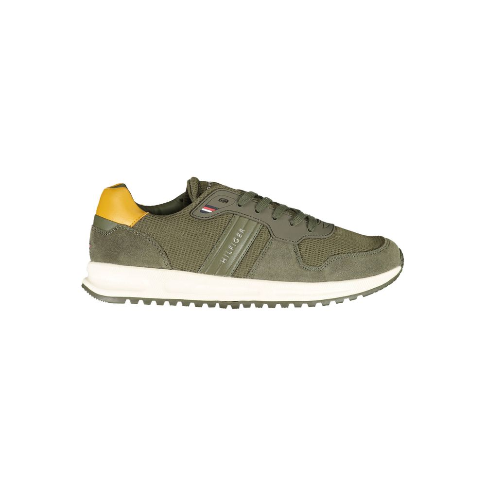 Tommy Hilfiger – Grüne Polyester-Sneaker