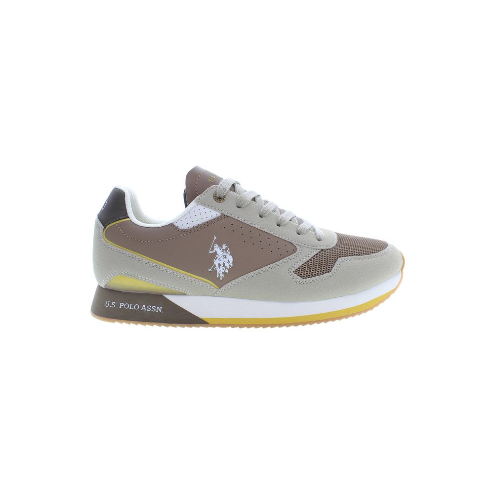 US POLO ASSN. Beige Polyester Sneaker