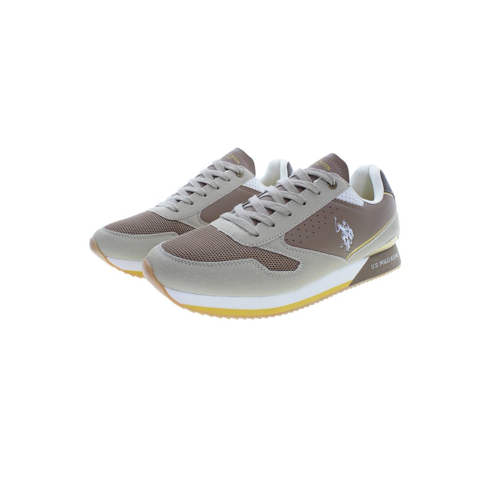 US POLO ASSN. Beige Polyester Sneaker
