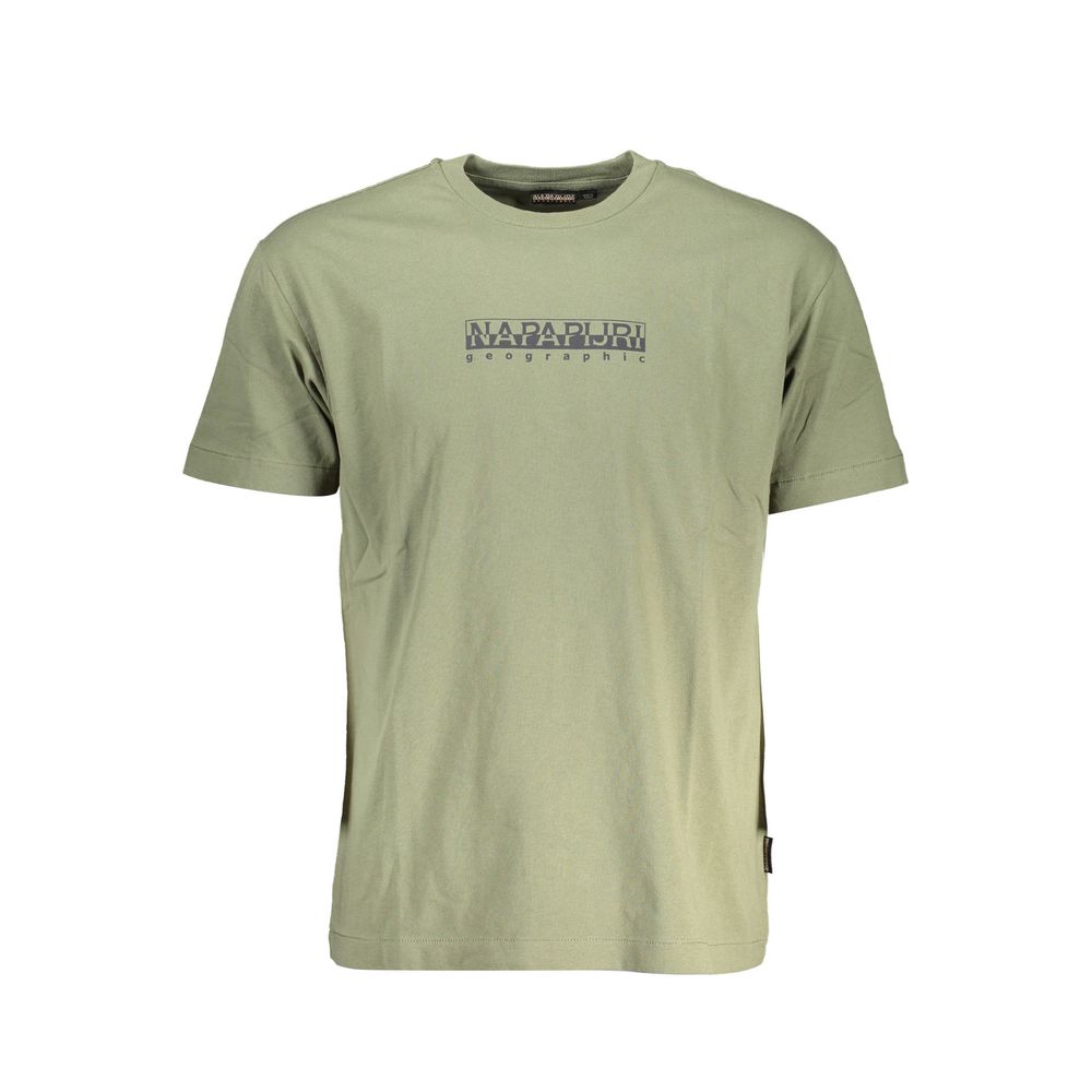 Grünes Baumwoll-T-Shirt von Napapijri