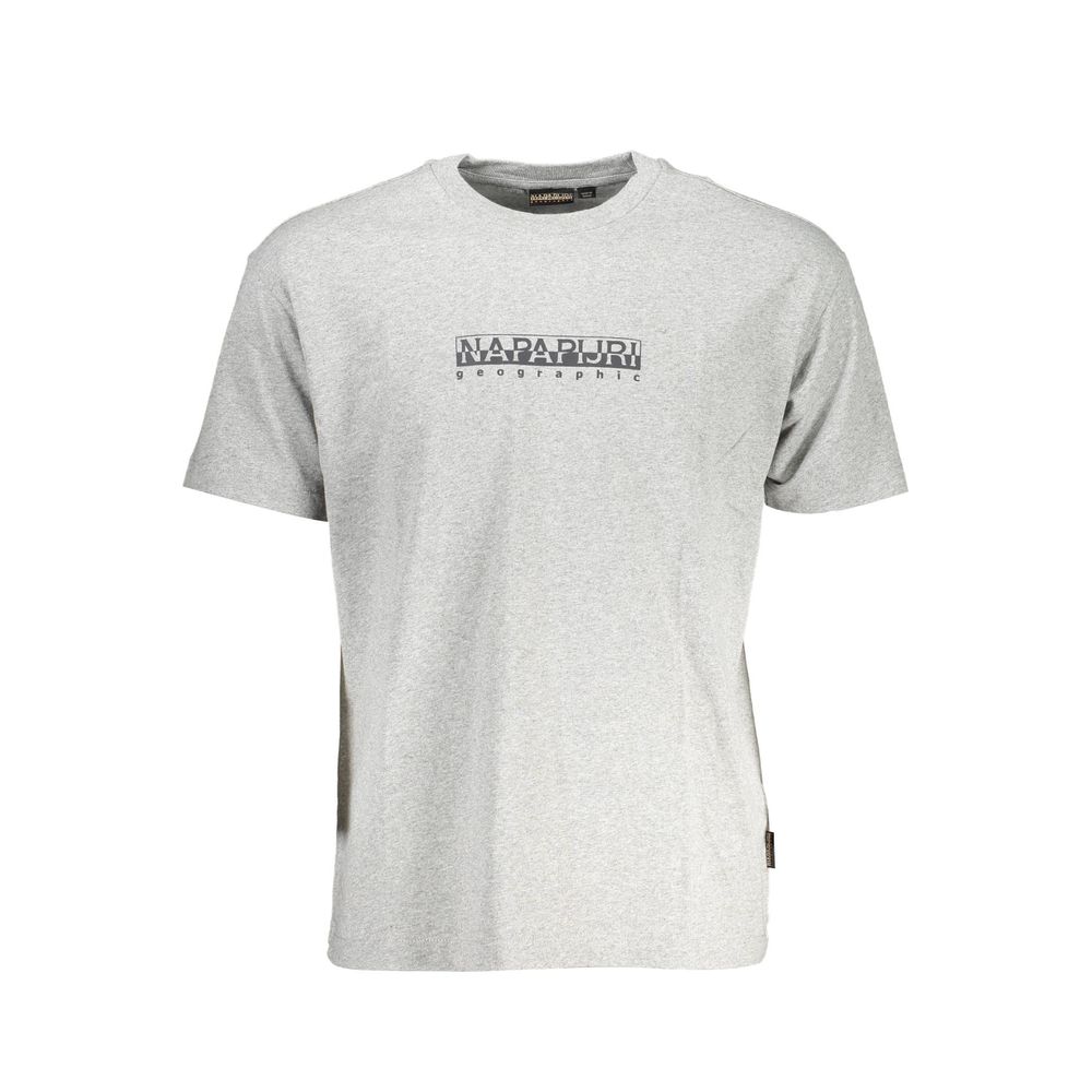Graues Baumwoll-T-Shirt von Napapijri