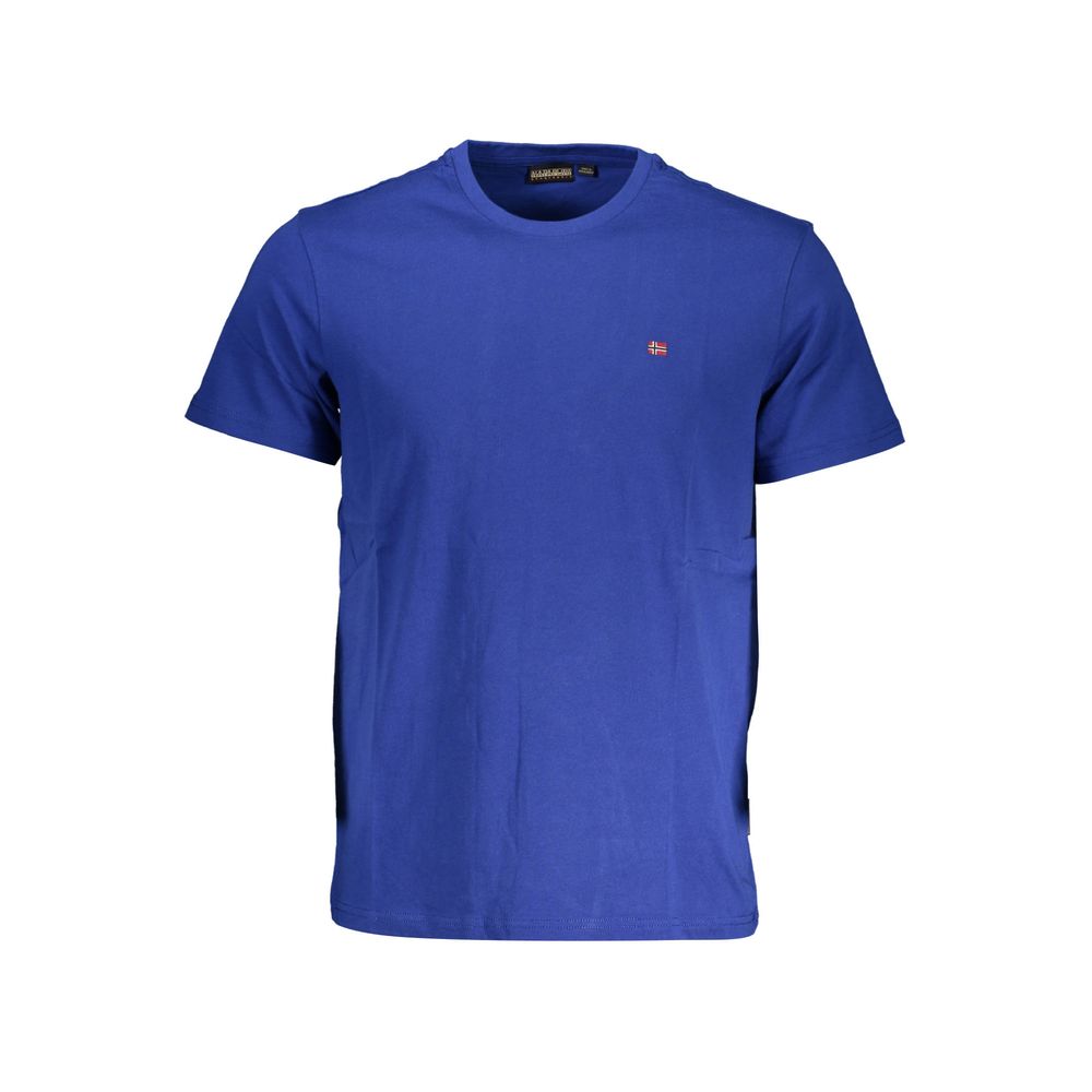 Blaues Baumwoll-T-Shirt von Napapijri