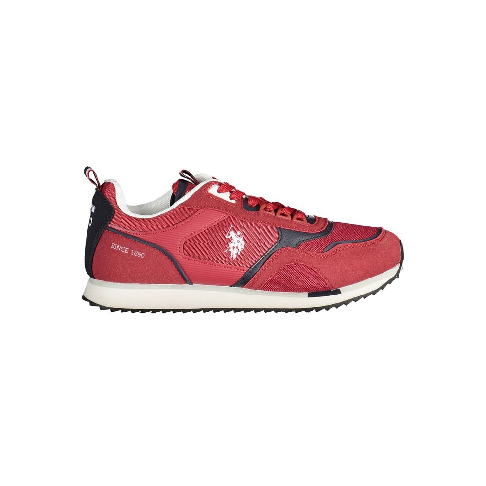 US POLO ASSN. Roter Polyester-Sneaker