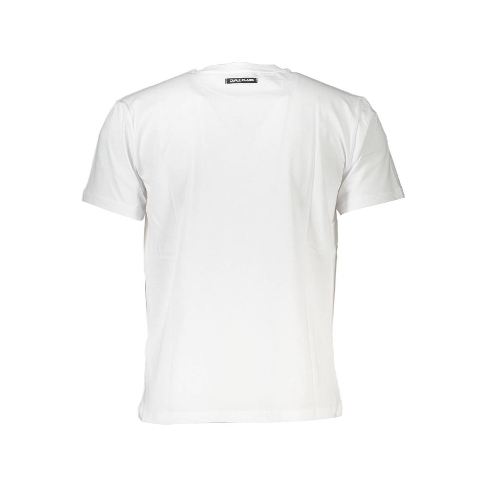 Weißes Baumwoll-T-Shirt der Cavalli Class