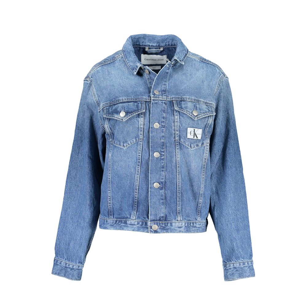Calvin Klein Blaue Baumwolljacken und -mäntel