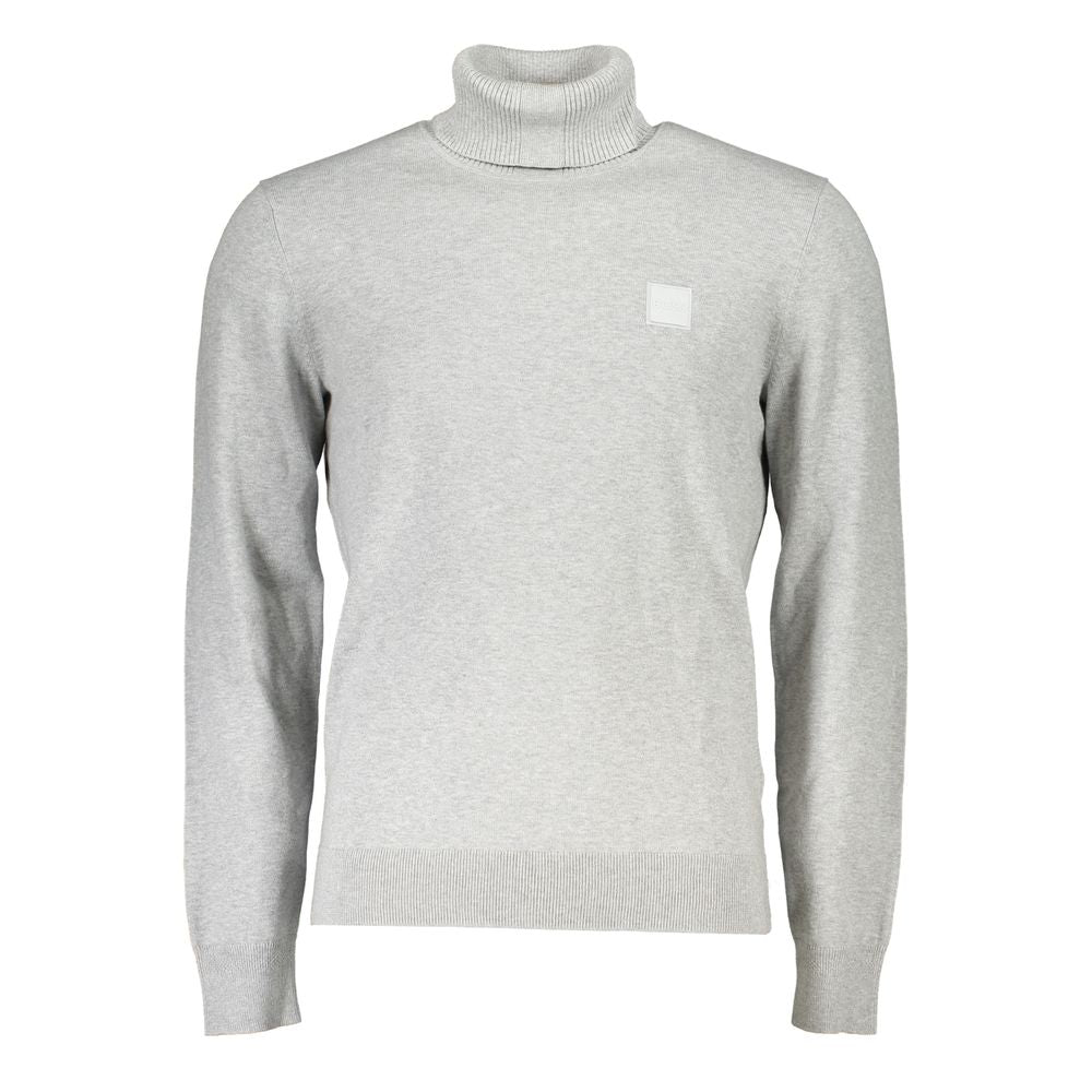 Hugo Boss Grauer Baumwollpullover
