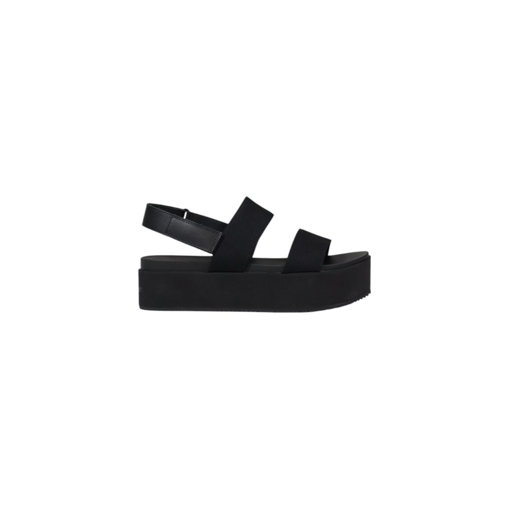 Calvin Klein Jeans – Schwarze Sandalen aus Bio-Baumwolle