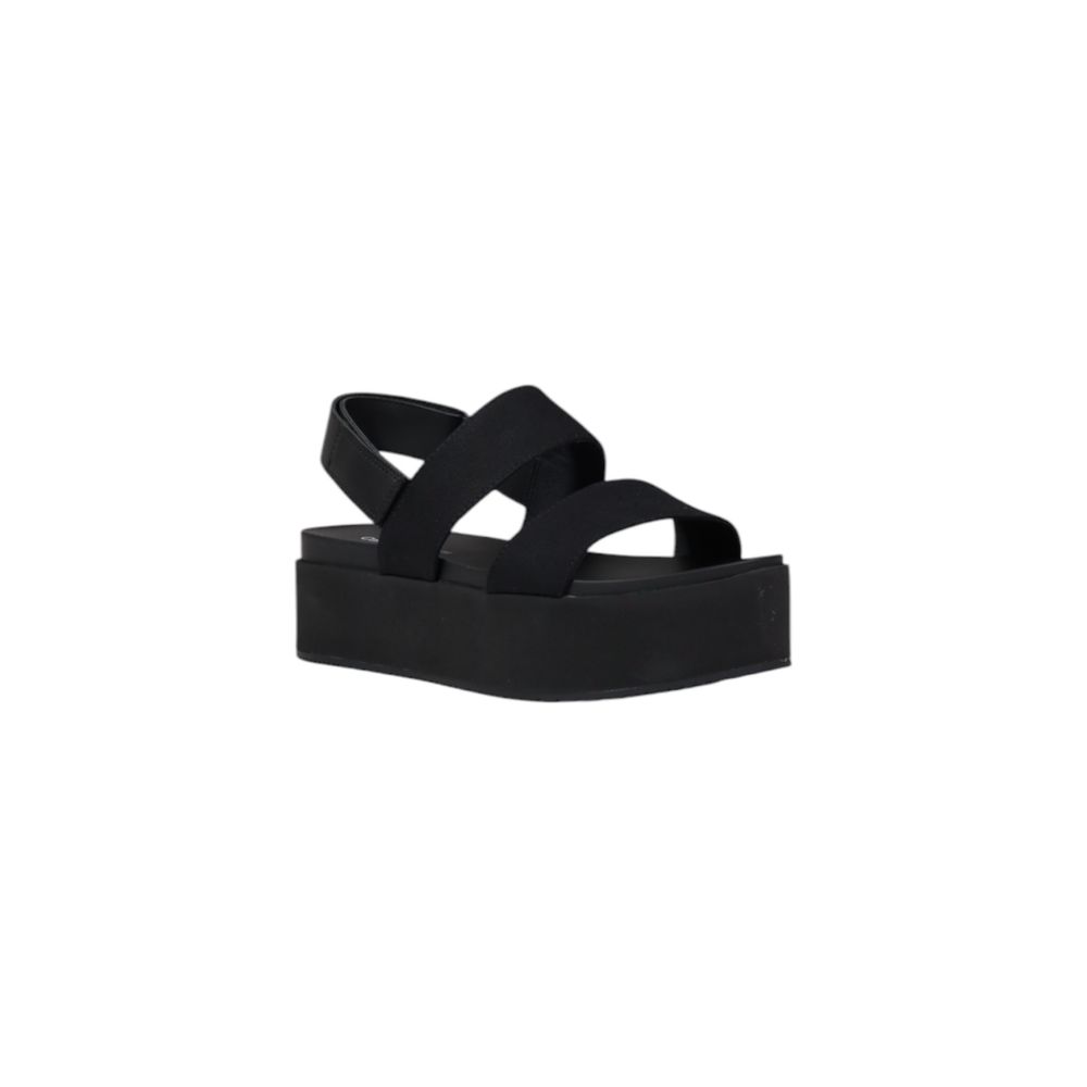 Calvin Klein Jeans – Schwarze Sandalen aus Bio-Baumwolle