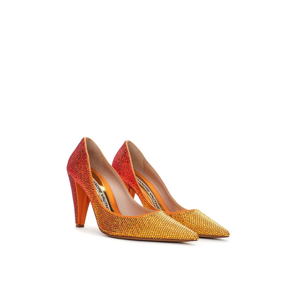 Alexandre Vauthier – Zweifarbige Pumps aus Leder und Satin
