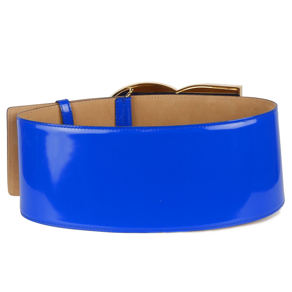Dolce & Gabbana Blue Calfskin Belt