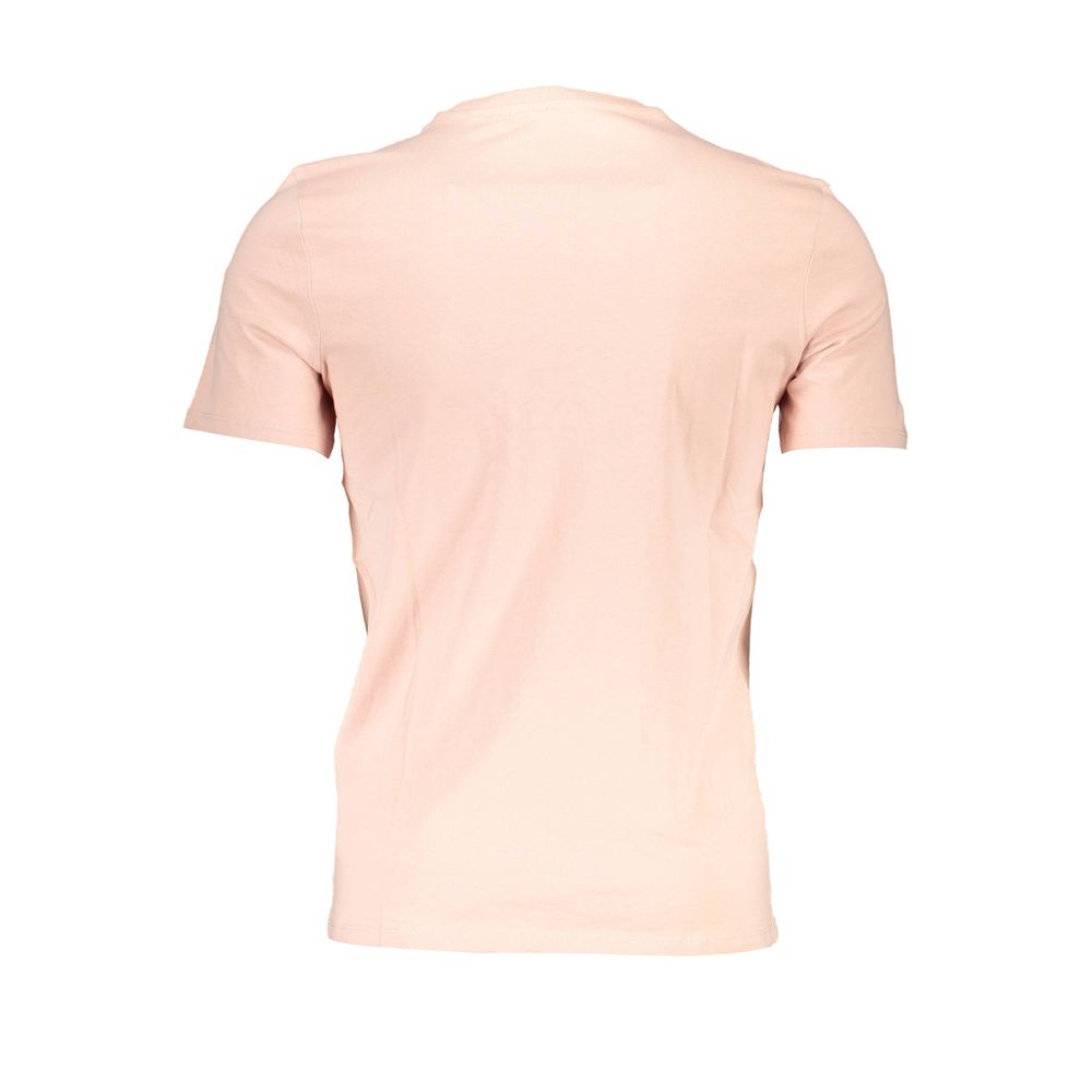 Tricou Guess Jeans roz din bumbac