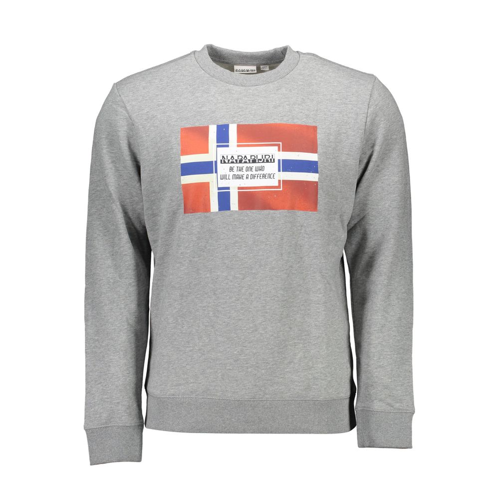 Napapijri Grauer Baumwollpullover