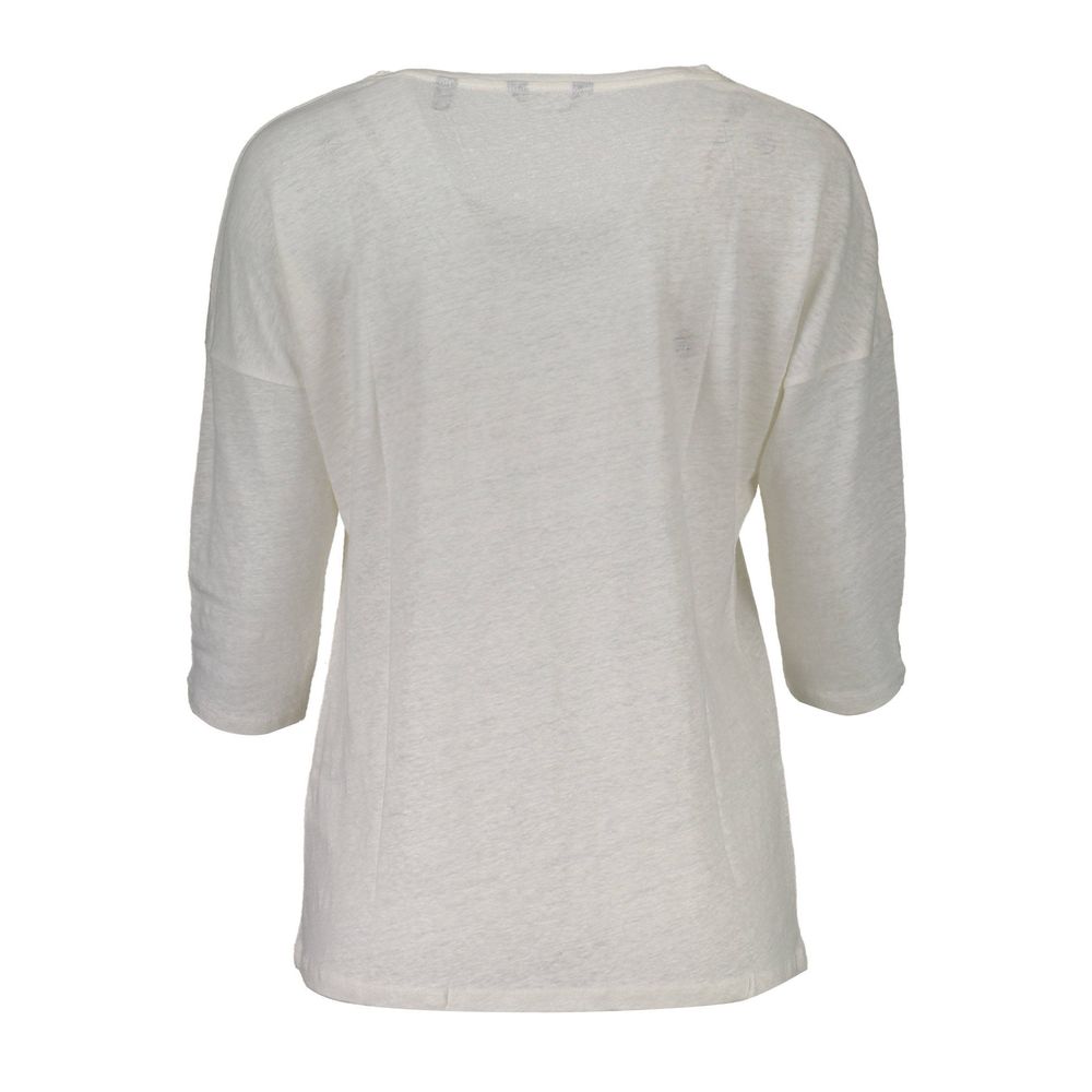 Gant Weiße Leinenoberteile und T-Shirts