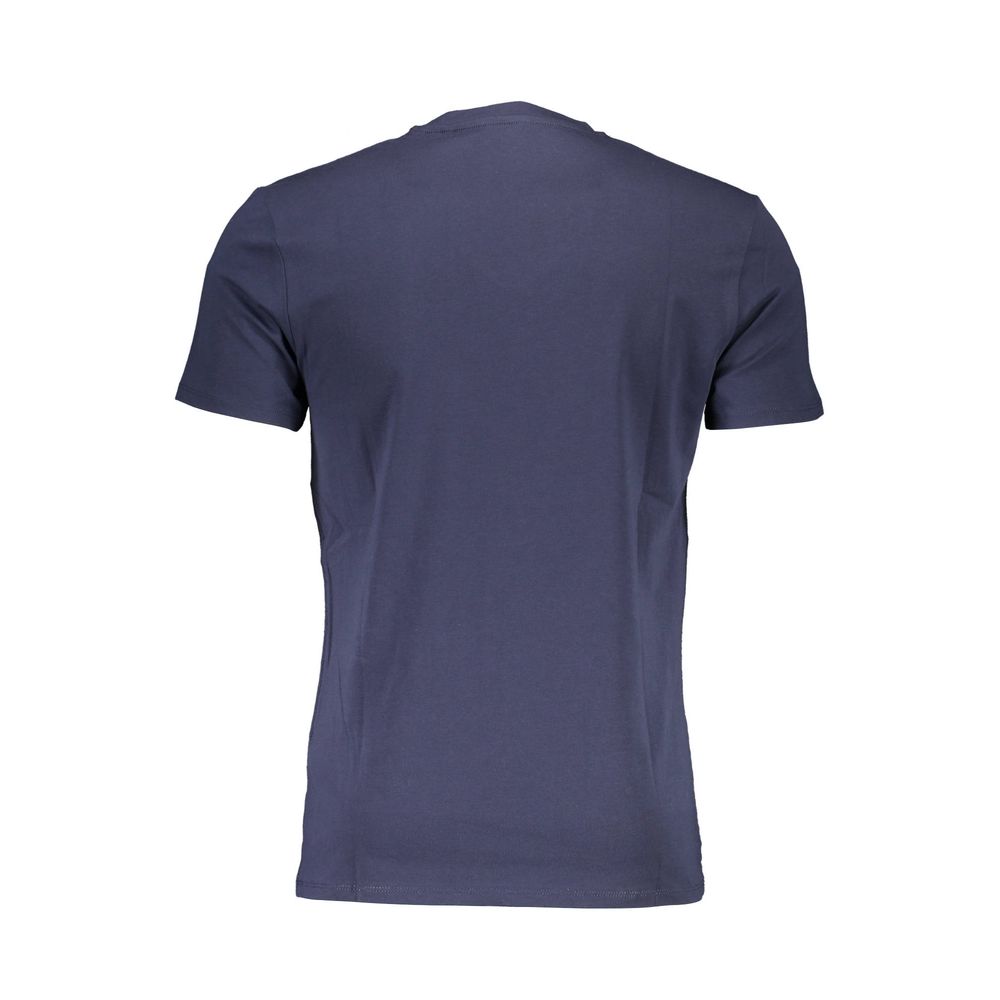 Tricou Guess Jeans albastru din bumbac