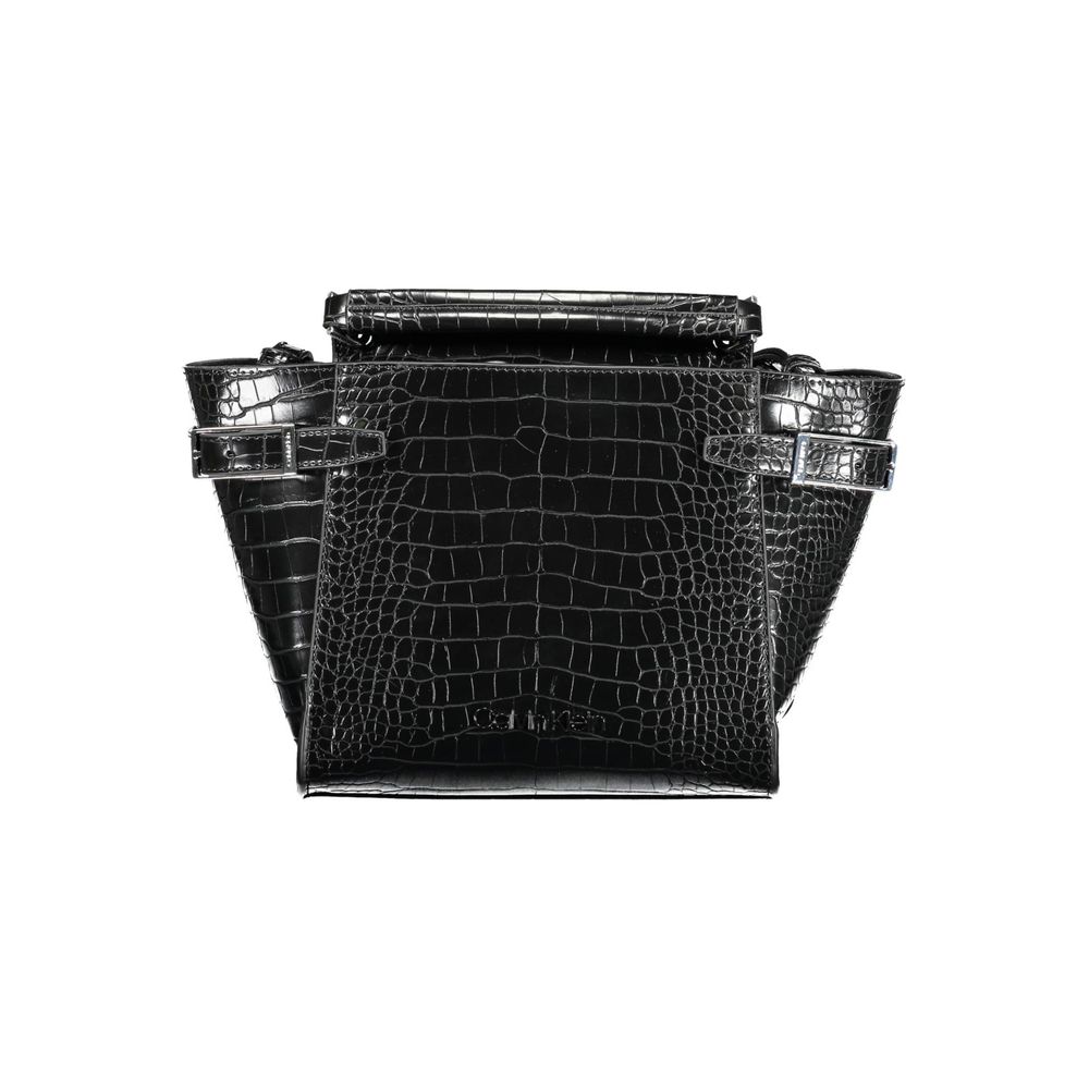 Geantă de mână Calvin Klein neagră din polietilenă