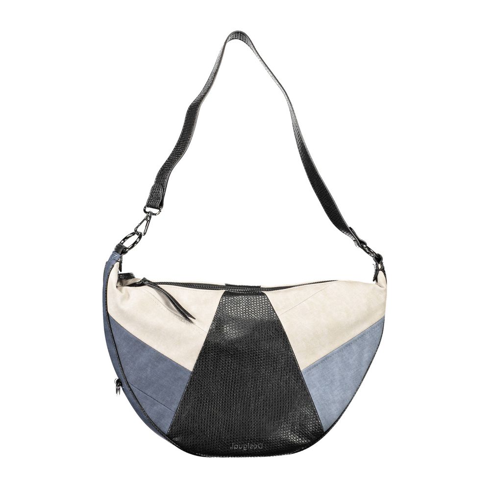 Desigual Blaue Polyethylen-Handtasche