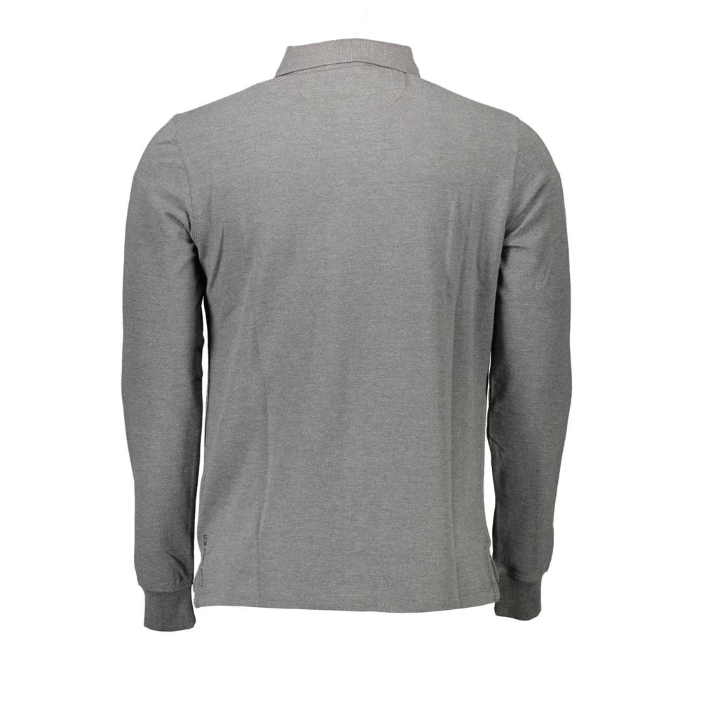 US POLO ASSN. Graues Poloshirt aus Baumwolle