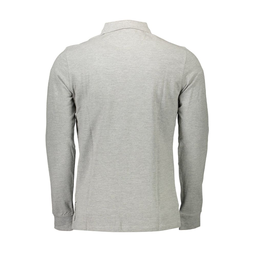 US POLO ASSN. Graues Poloshirt aus Baumwolle
