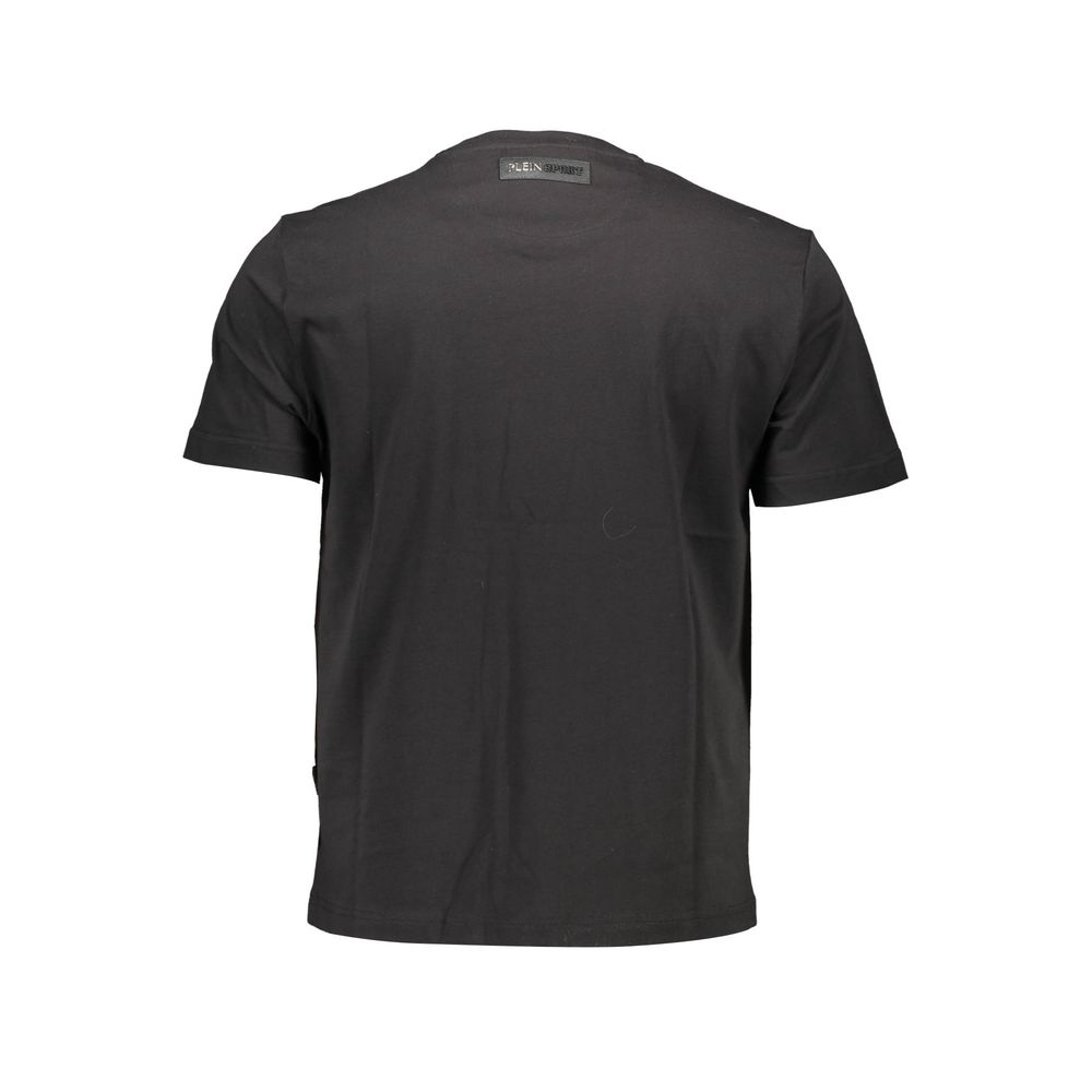 Schwarzes Baumwoll-T-Shirt von Plein Sport