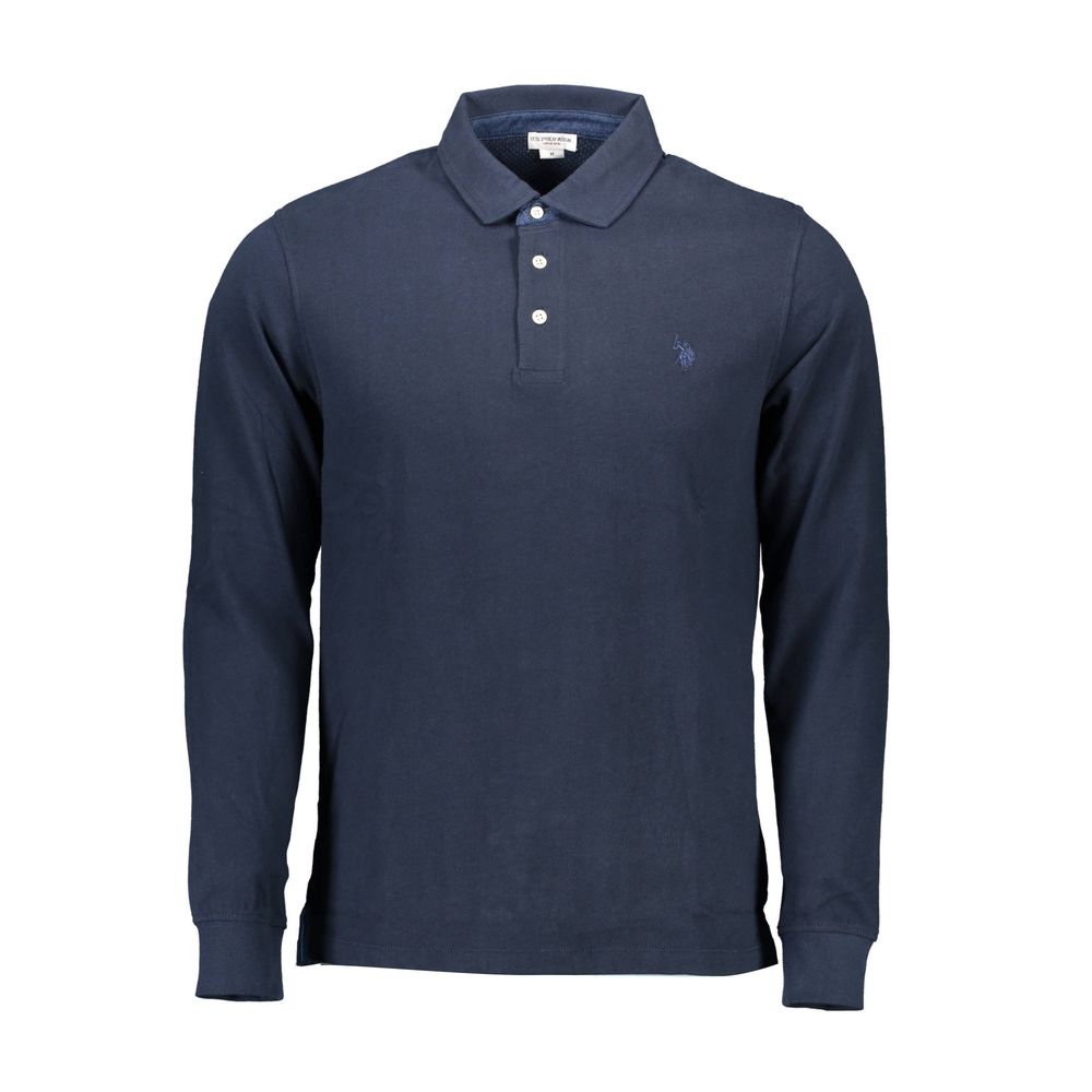 US POLO ASSN. Blaues Poloshirt aus Baumwolle