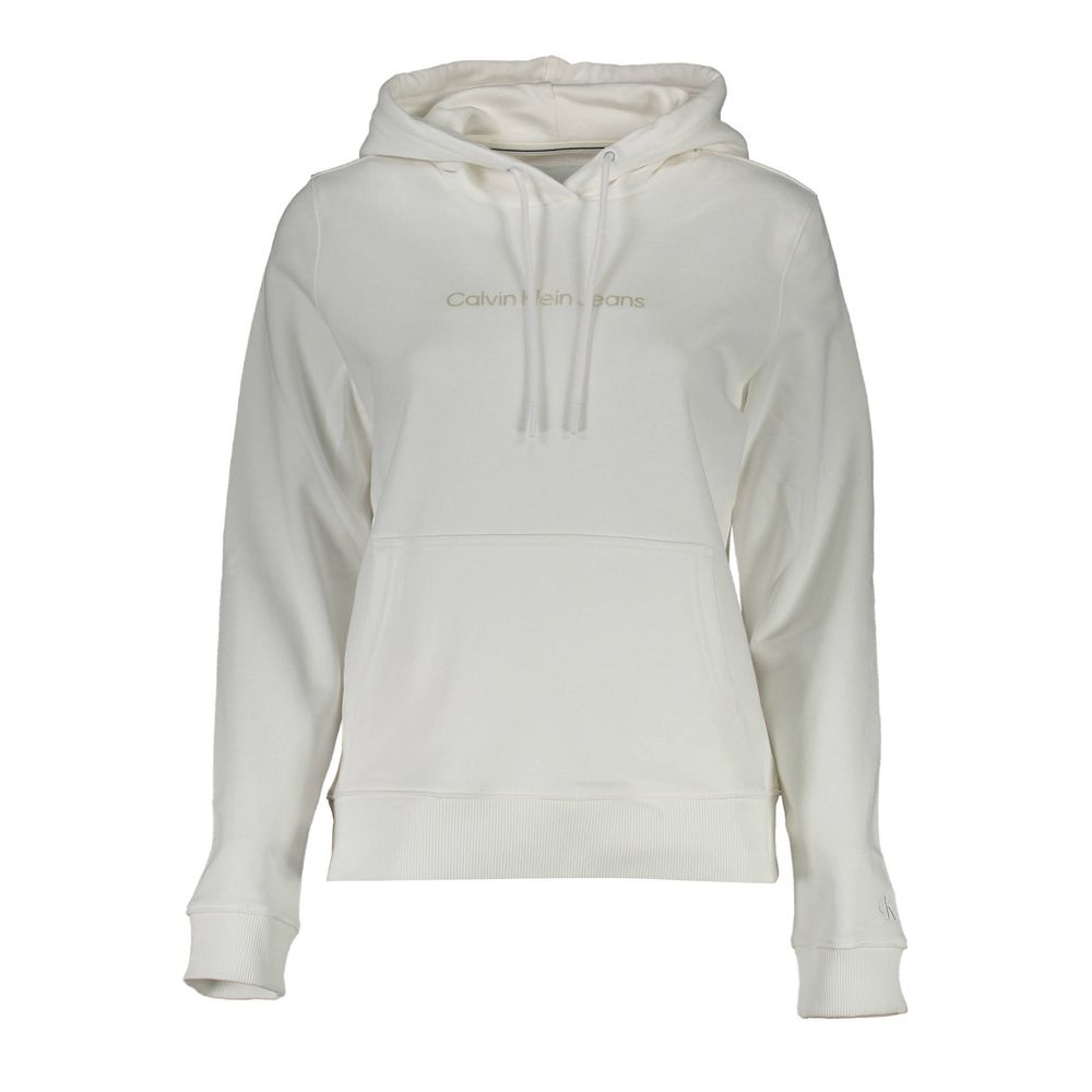 Calvin Klein Weißer Baumwollpullover