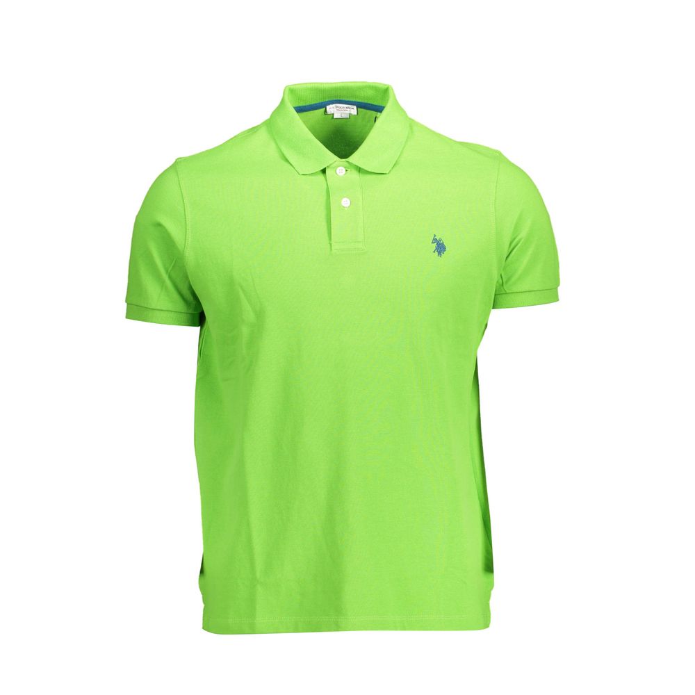 US POLO ASSN. Grünes Poloshirt aus Baumwolle