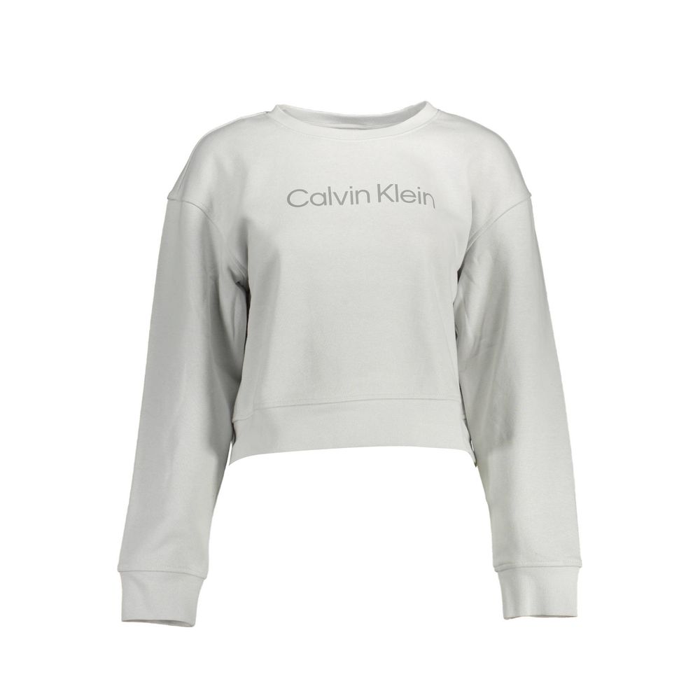 Grauer Baumwollpullover von Calvin Klein