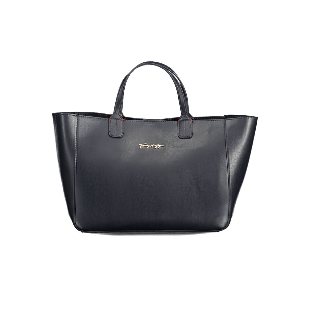 Geantă de mână Tommy Hilfiger albastră din polietilenă