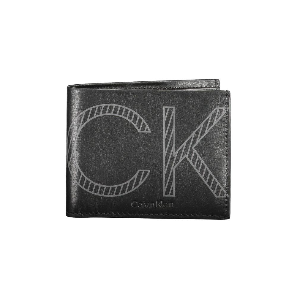 Portofel din piele neagră Calvin Klein