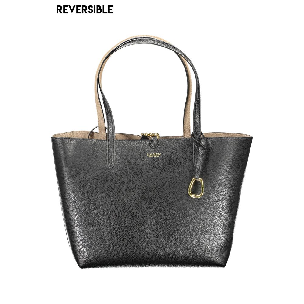 Ralph Lauren – Schwarze Handtasche aus Polyethylen