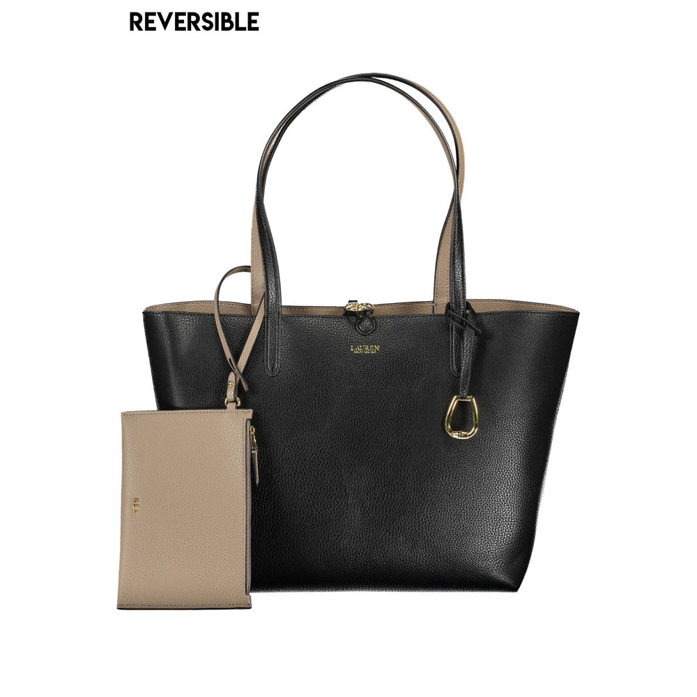 Ralph Lauren – Schwarze Handtasche aus Polyethylen