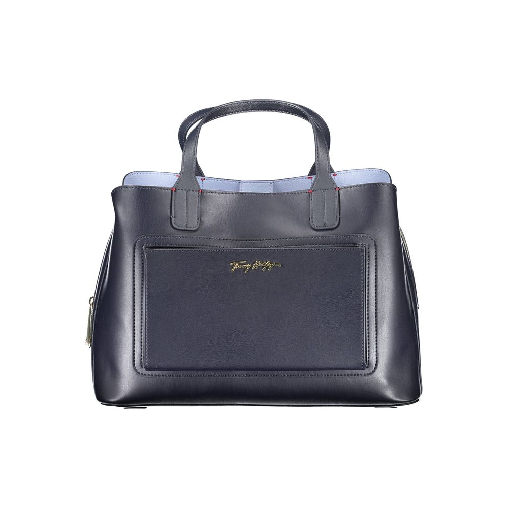 Tommy Hilfiger – Blaue Polyethylen-Handtasche
