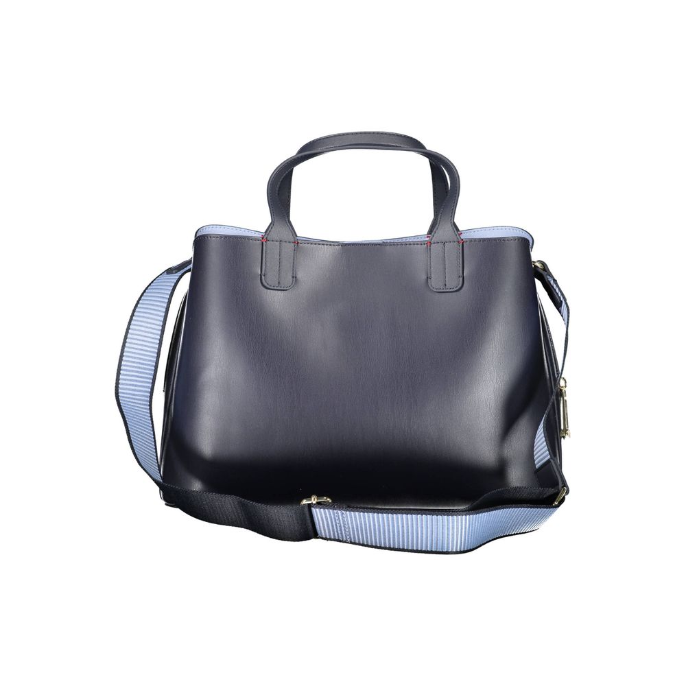 Tommy Hilfiger – Blaue Polyethylen-Handtasche