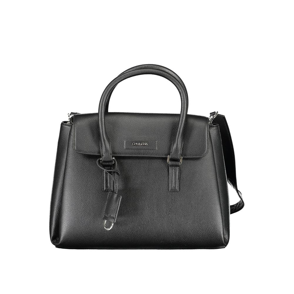 Calvin Klein Schwarze Polyester-Handtasche
