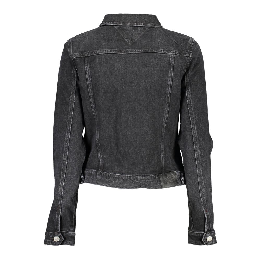 Tommy Hilfiger Schwarze Baumwolljacken und -mäntel