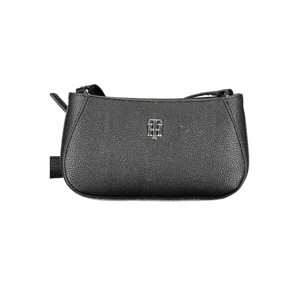 Tommy Hilfiger – Schwarze Handtasche aus Polyethylen