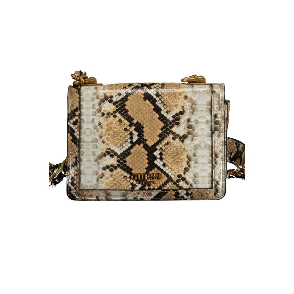 Guess Jeans Beige Polyethylen Handtasche