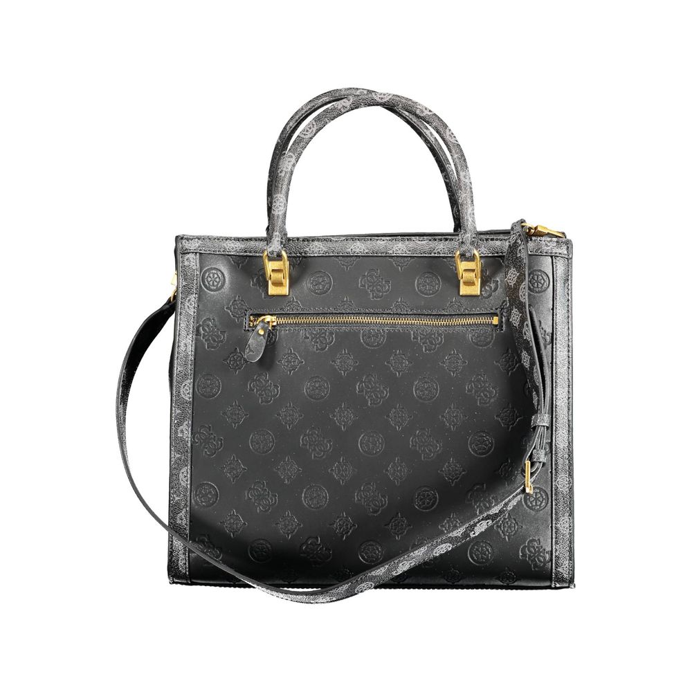 Guess Jeans – Schwarze Polyethylen-Handtasche