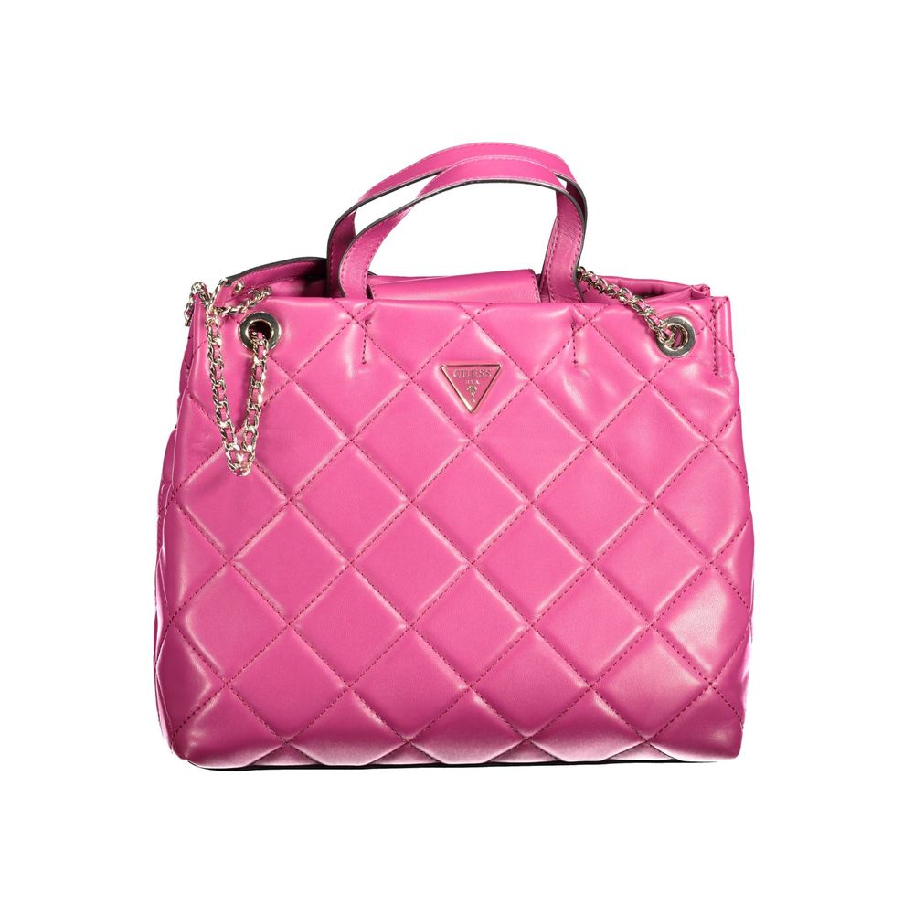 Guess Jeans – Handtasche aus Polyethylen in Rosa