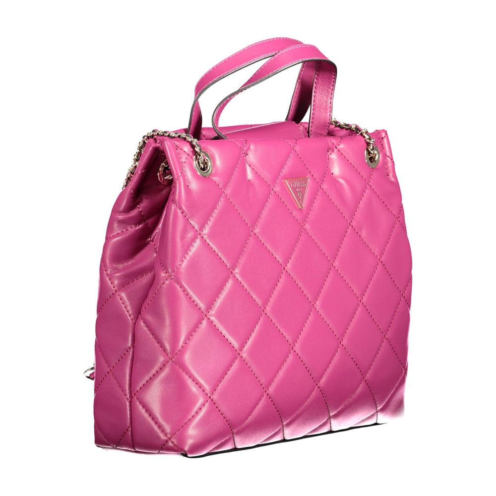 Guess Jeans – Handtasche aus Polyethylen in Rosa