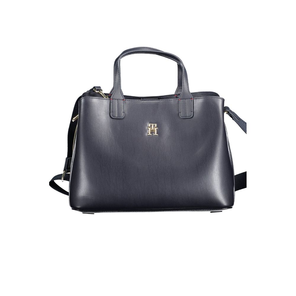 Tommy Hilfiger – Blaue Polyethylen-Handtasche